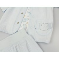 M14259: Baby Boys Waffle Fabric 3 Piece Outfit (0-6 Months)